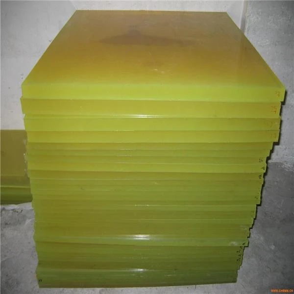 Stock de láminas de placa de caucho de poliuretano sólido transparente a la venta por proveedores chinos