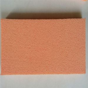 Almohadilla de espuma de esponja de caucho natural de celda abierta naranja