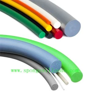 Fabricante blanco de la tira de Rod del cordón de la esponja de la espuma del caucho de silicona de célula cerrada
